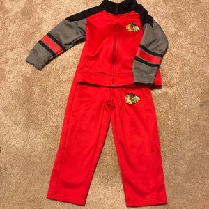 NHL Chicago Blackhawks 3T two piece track suit